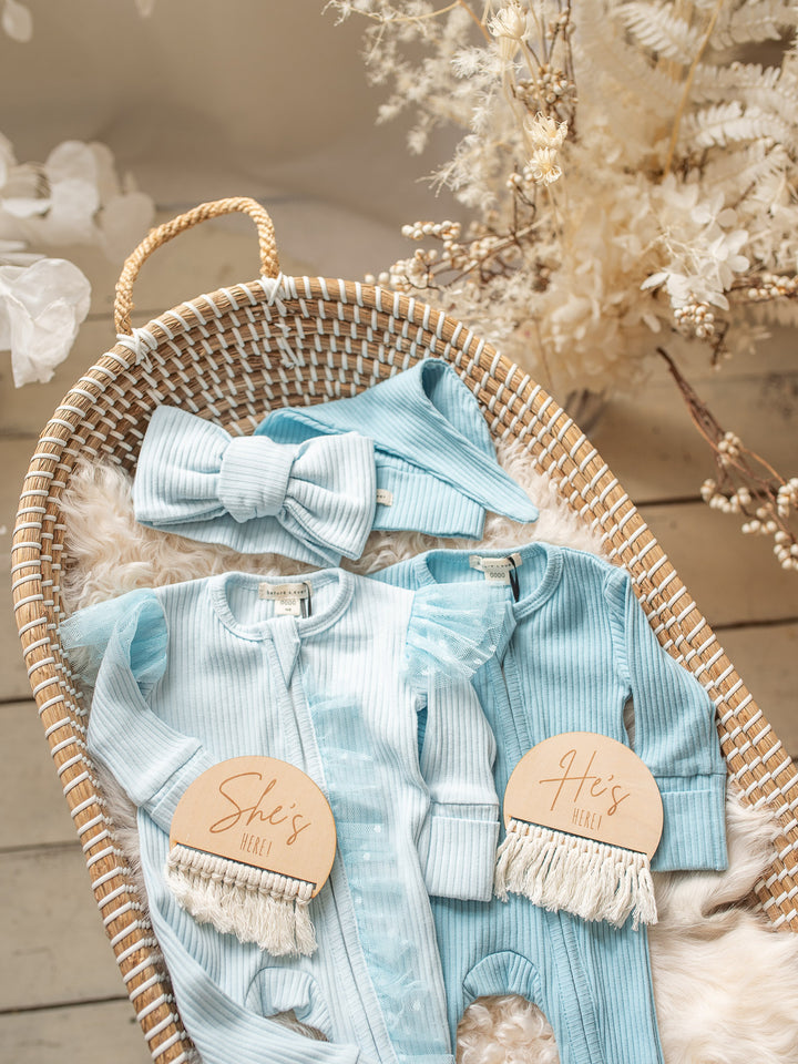 Forever Loved Onesie - Sky Blue For Boys