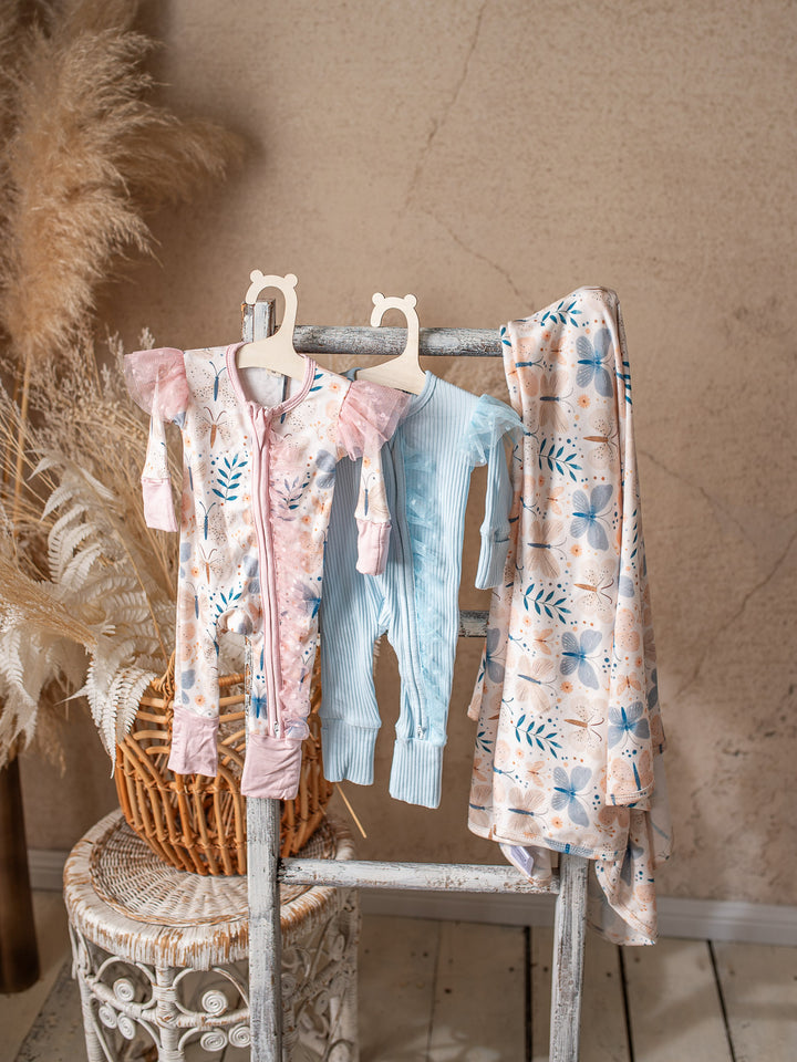 Something Blue Baby Swaddle - Butterfly
