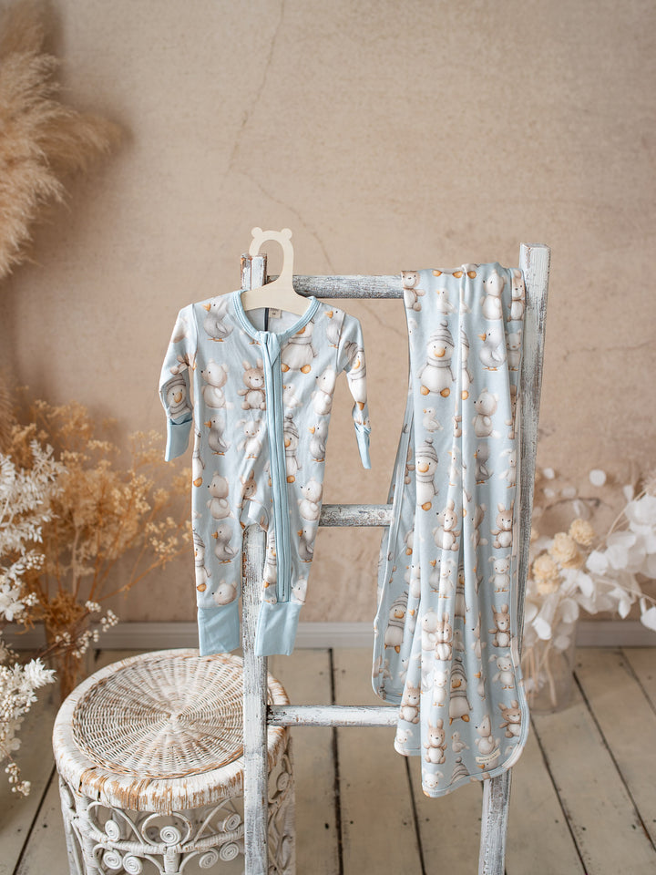 Something Blue Baby Swaddle - Winter Lovies