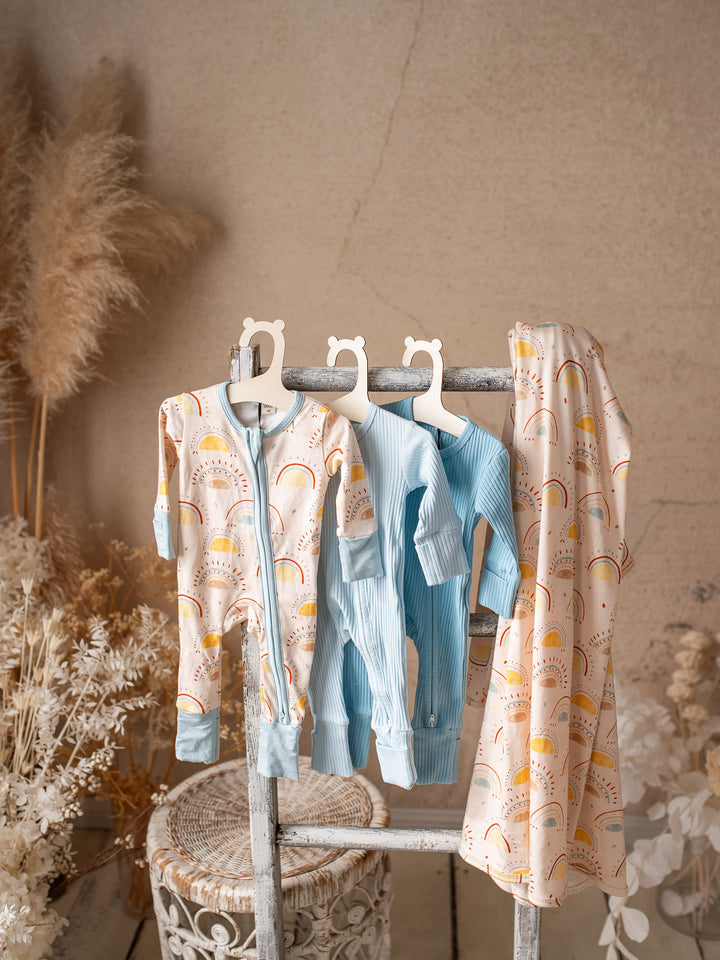 Something Blue Baby Swaddle - Boho Sun