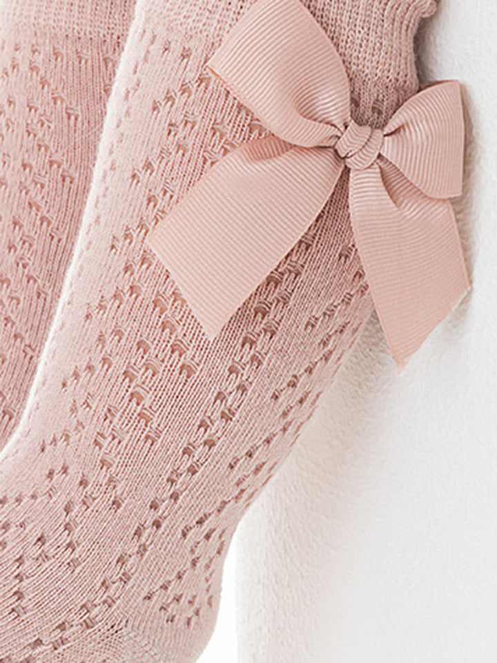 Belle Socks - 2 Pack White & Dusty Rose