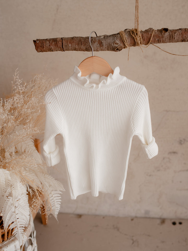 Claire Knitted Top - White