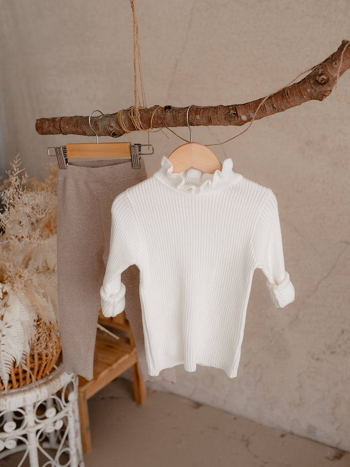 Claire Knitted Top - White