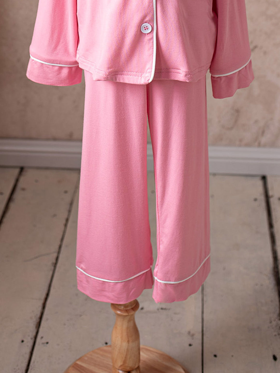 Cloud Bamboo Sleep Pants for Kids - Blush