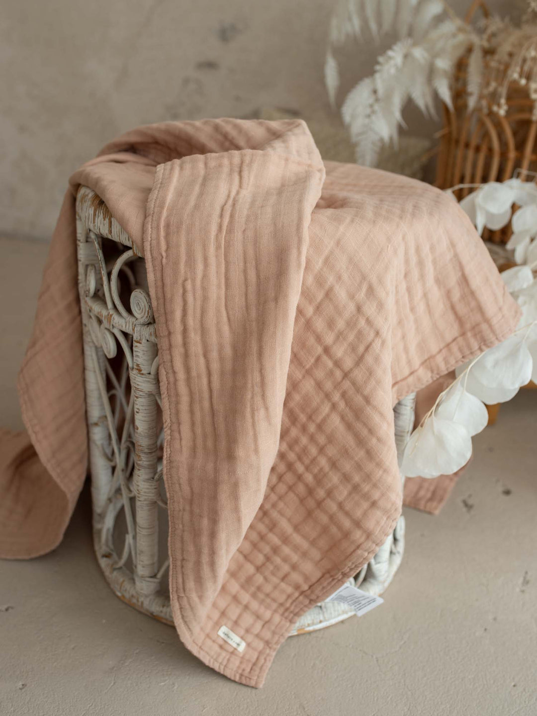 Lullaby - Lux Muslin Gauze Blanket - Tan