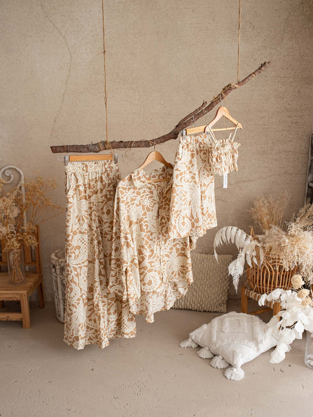 Desert Bloom Shirt & Pants Set for Mamas