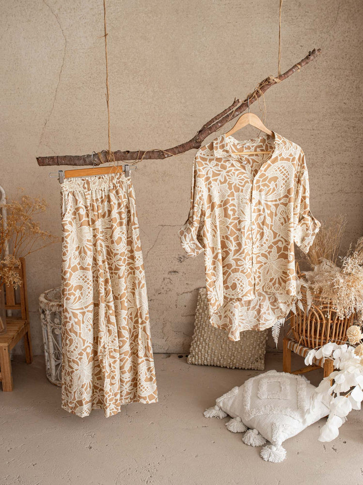 Desert Bloom Shirt & Pants Set for Mamas