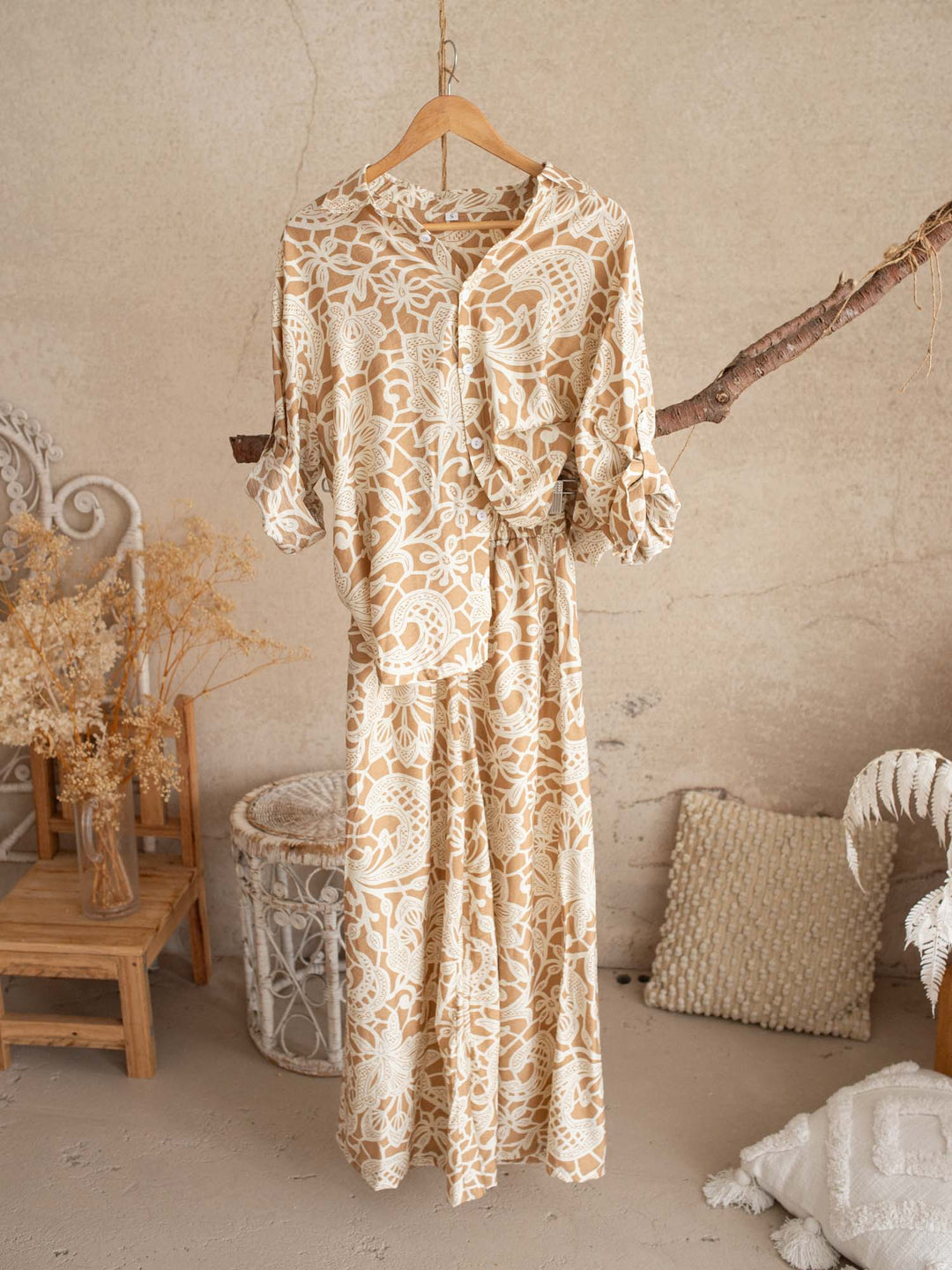 Desert Bloom Shirt & Pants Set for Mamas