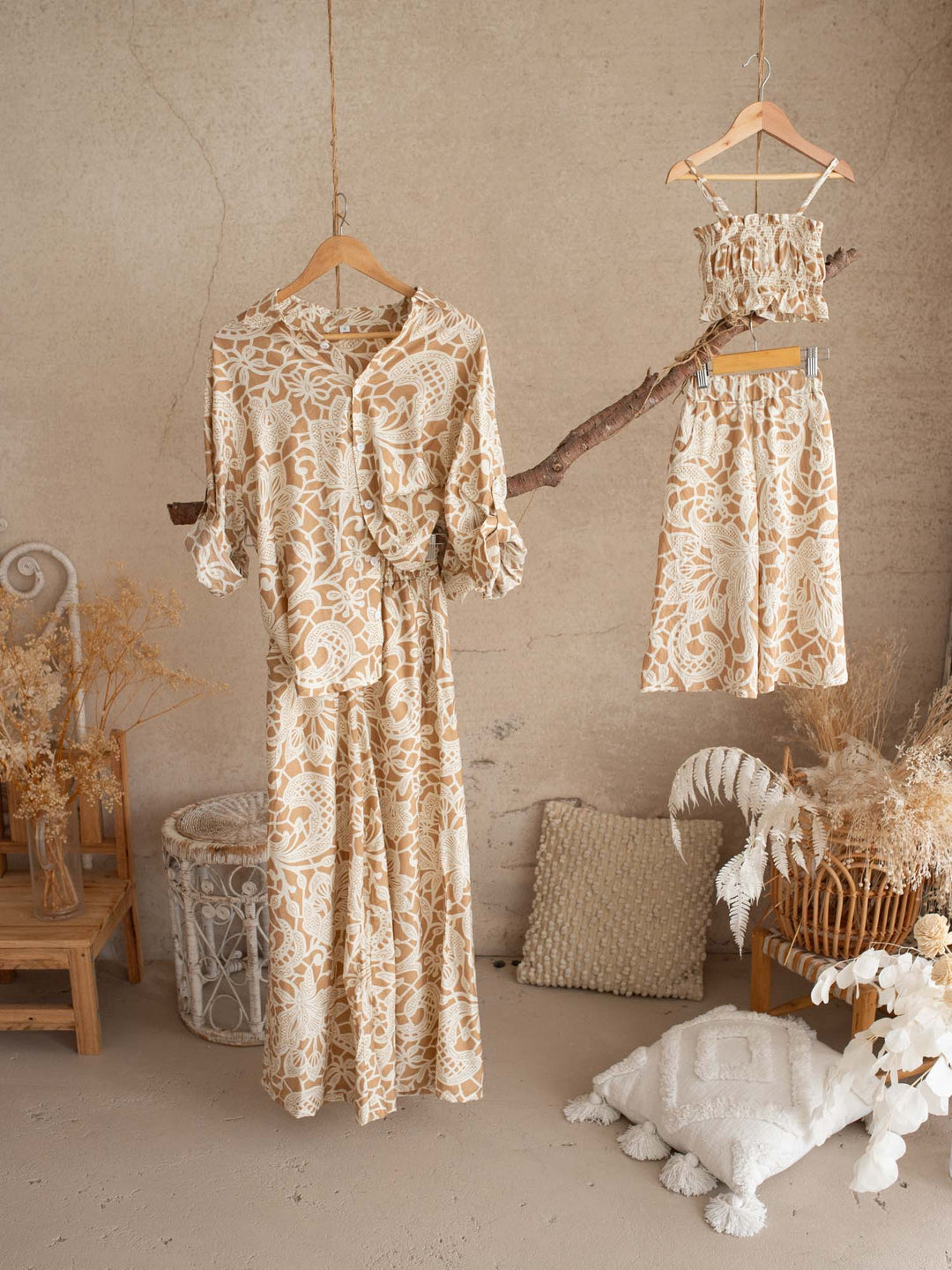 Desert Bloom Shirt & Pants Set for Mamas