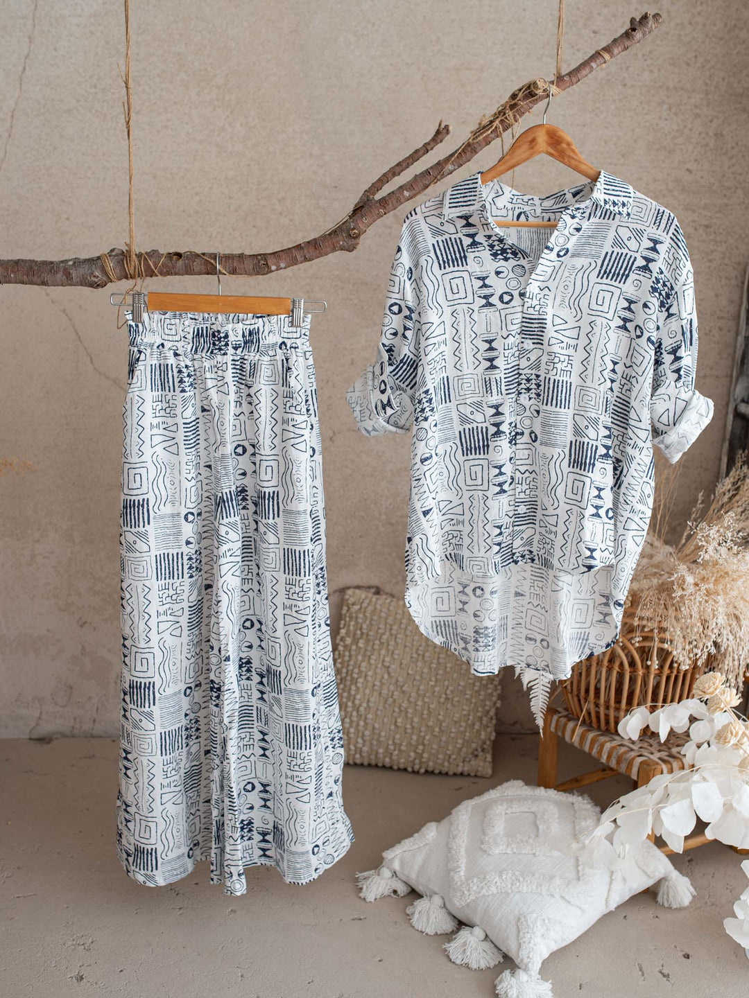 Sand & Story Shirt & Pants Set for Mamas
