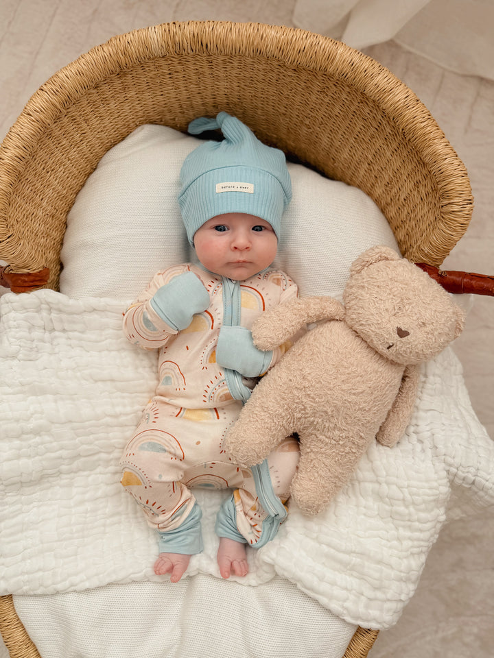 Forever Loved Rib Hat - Sky Blue