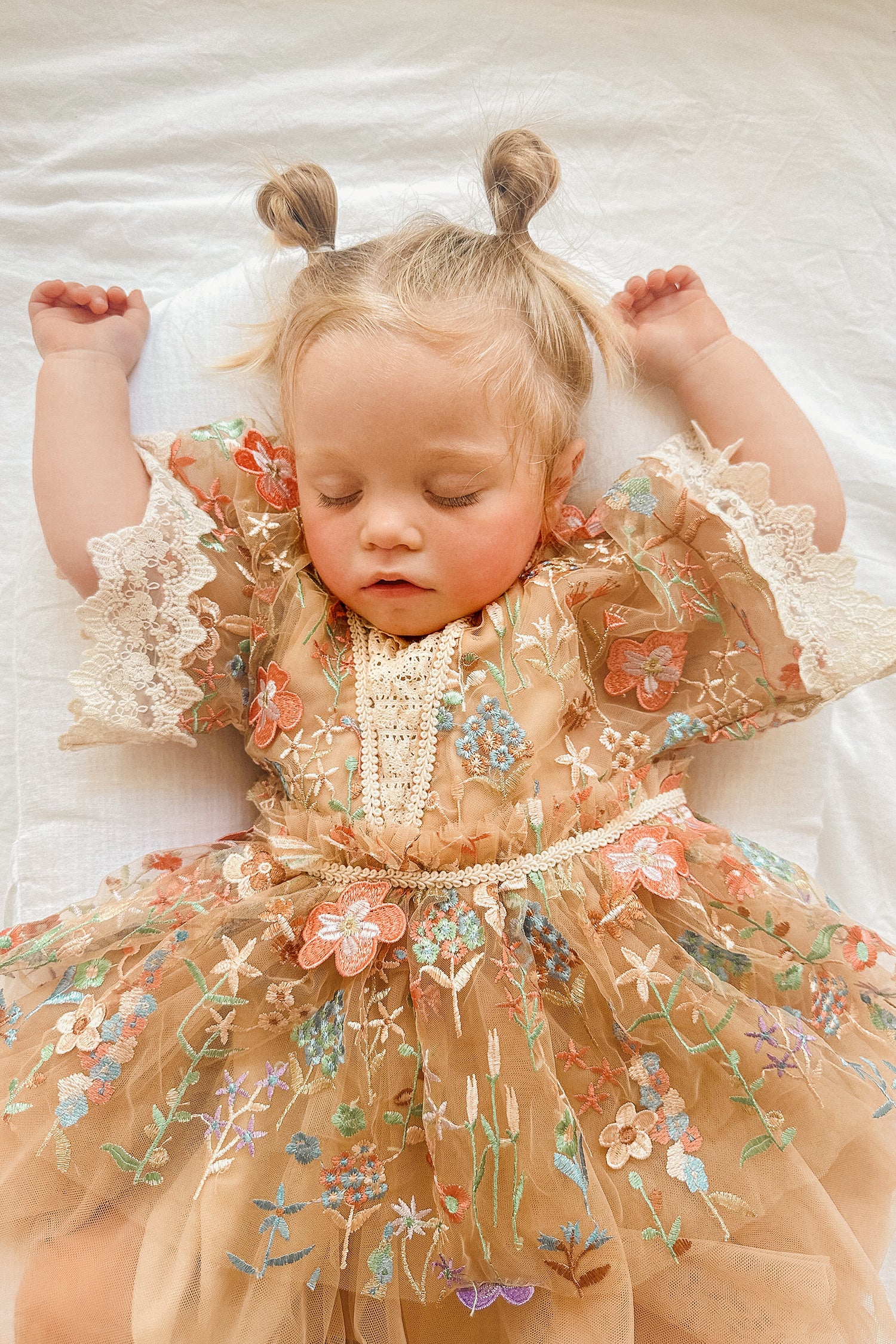 Endless Summer Boho Baby Girl Outfit - Tan / Red / Green – Before