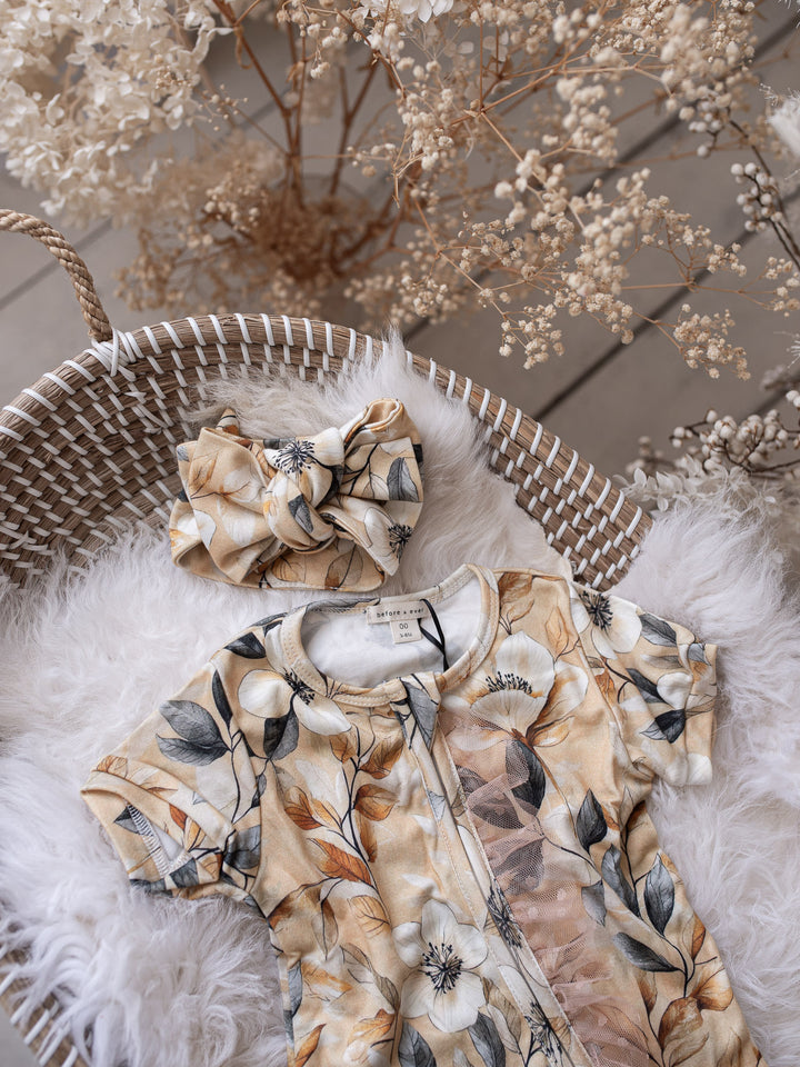 Flower Story Romper - Sunset Floral