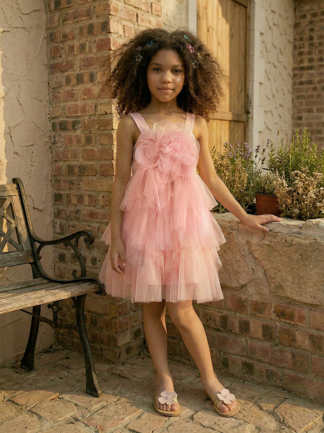 light pink birthday dress She's The One Flower Girl Dress