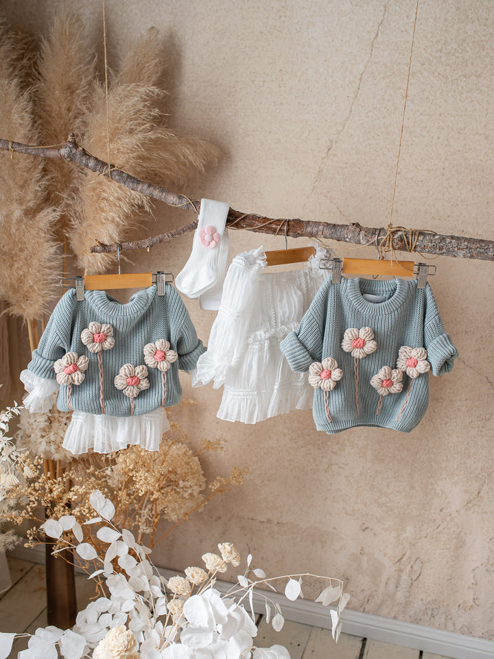 Buttercup Sweater - Ash Blue