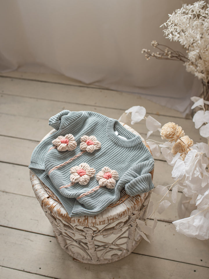Buttercup Sweater - Ash Blue