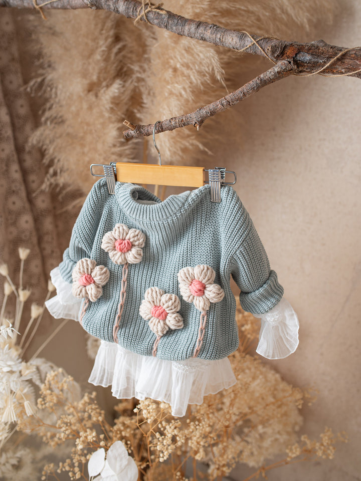 Buttercup Sweater - Ash Blue