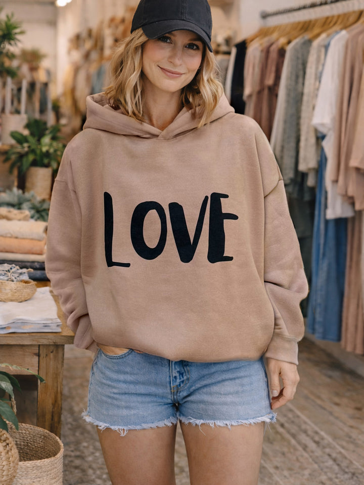 I Love You More - Love Hoodie - Unisex Adult - Mocha
