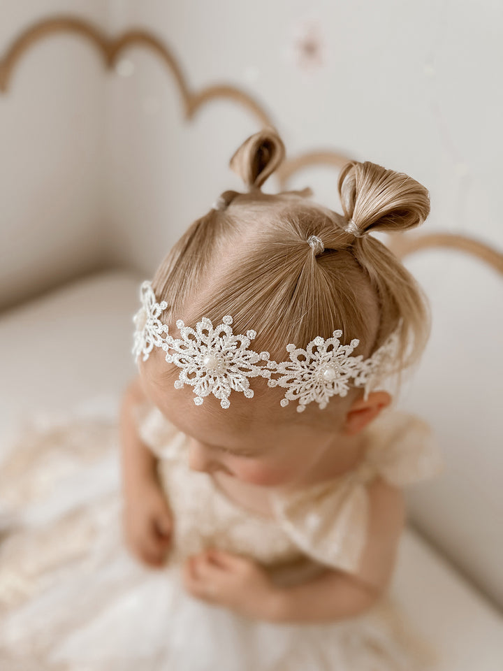 Snowflake Headband - Cream