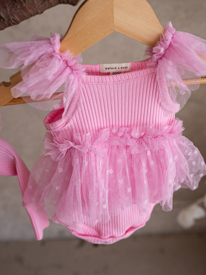 I Love Candy Romper - Bubblegum