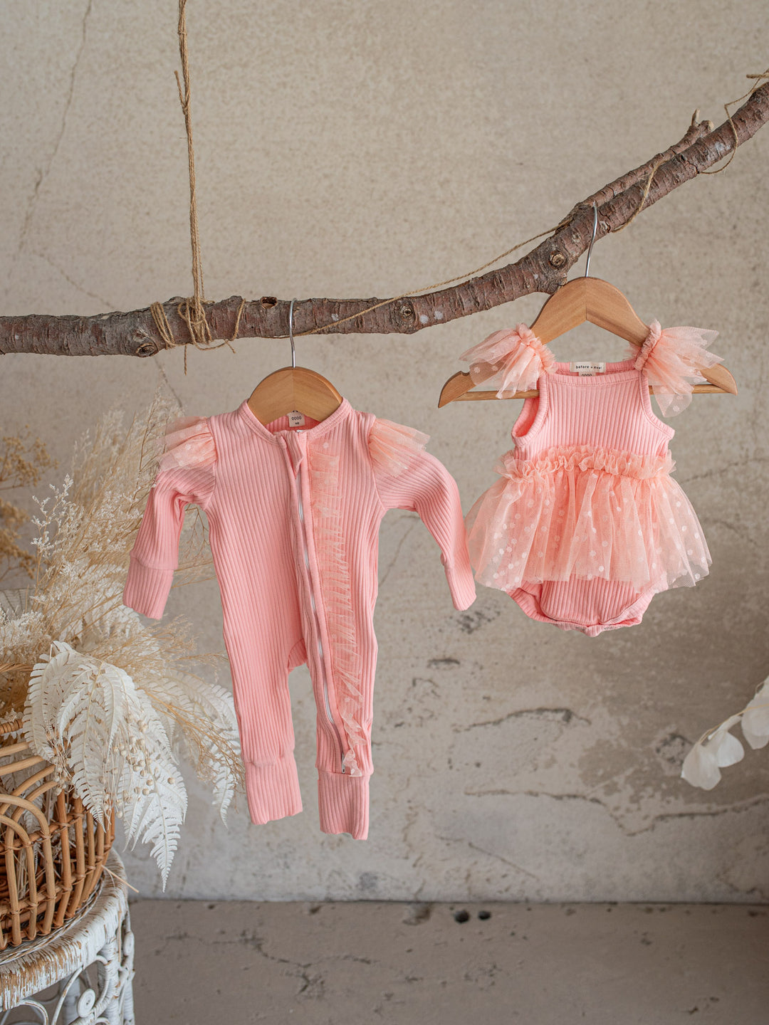 I Love Candy Romper - Peach