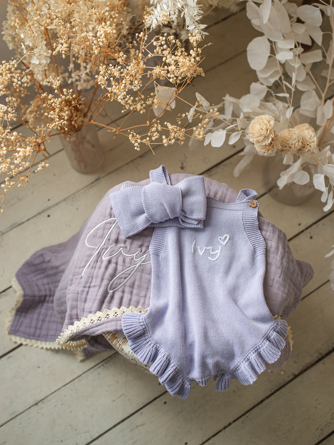 Pure - Knitted Oversized Topknot Headwrap Periwinkle