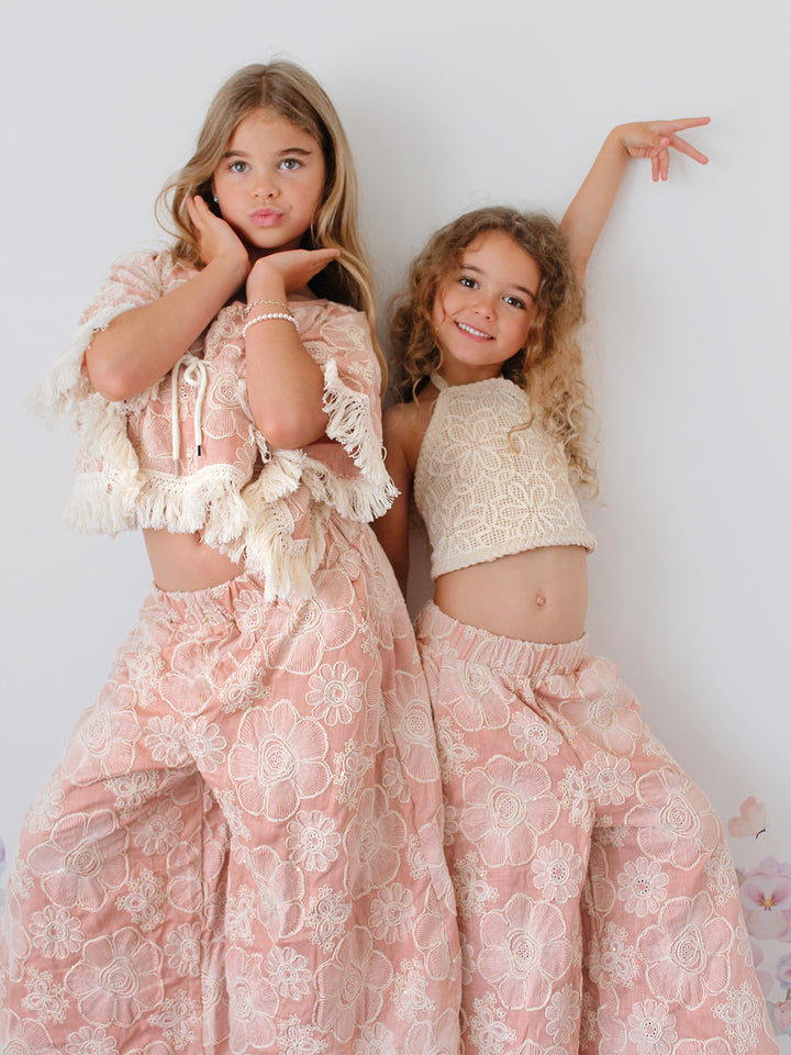 Lace Story Halter Top