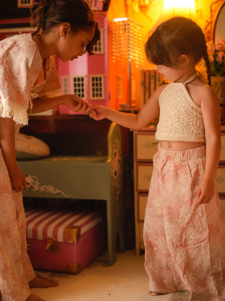 Lace Story Halter Top