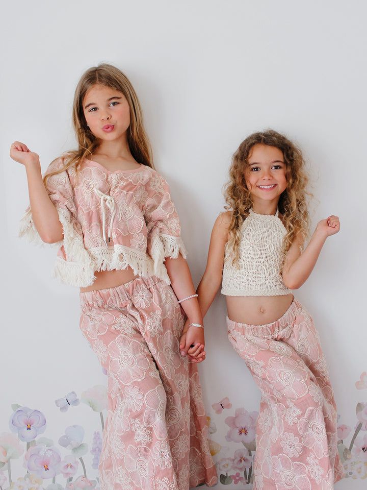 Lace Story Halter Top