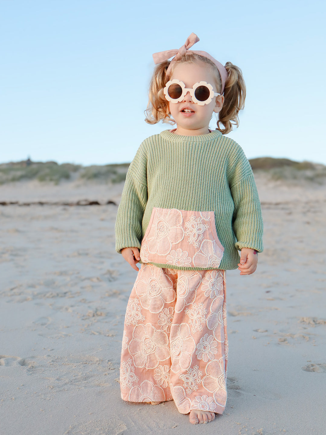 Lace Story Sweater - Sage