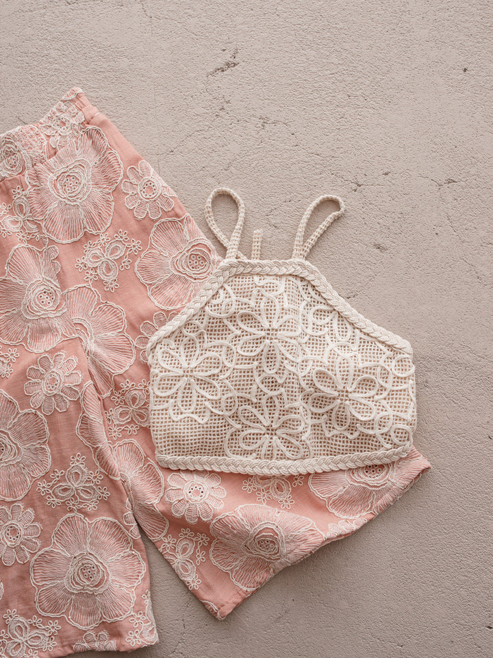 Lace Story Halter Top