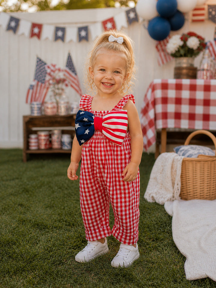 Liberty Belle Jumpsuit - Red