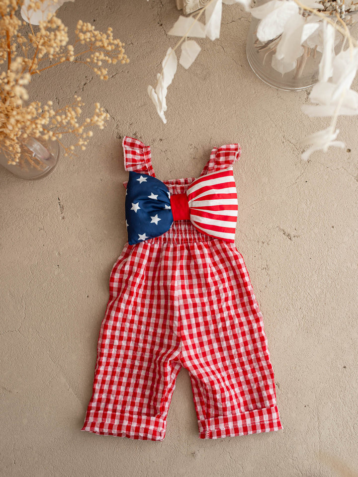 Liberty Belle Jumpsuit - Red