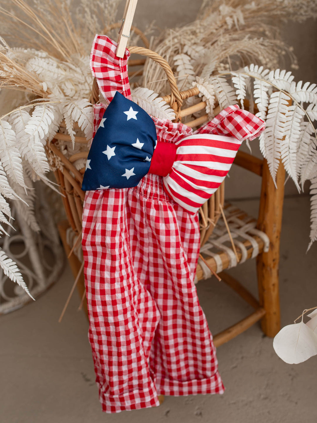 Liberty Belle Jumpsuit - Red