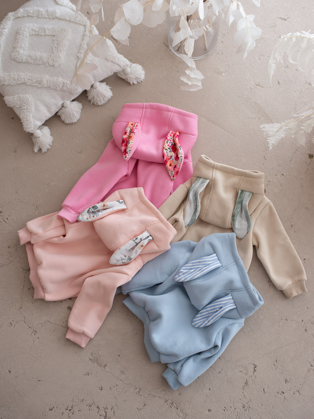 Little Hopper Hoodie - Dusty Pink