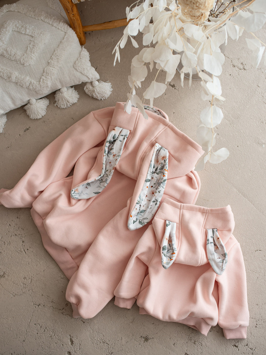 Little Hopper Hoodie - Dusty Pink