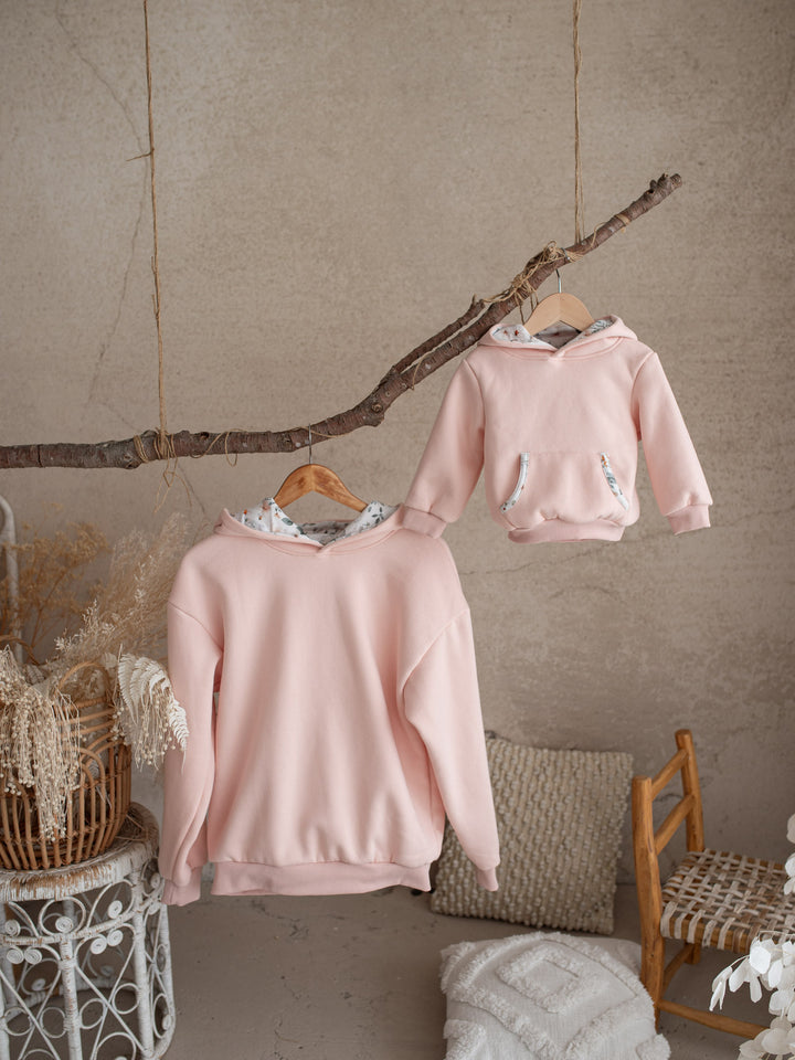 Little Hopper Hoodie - Dusty Pink