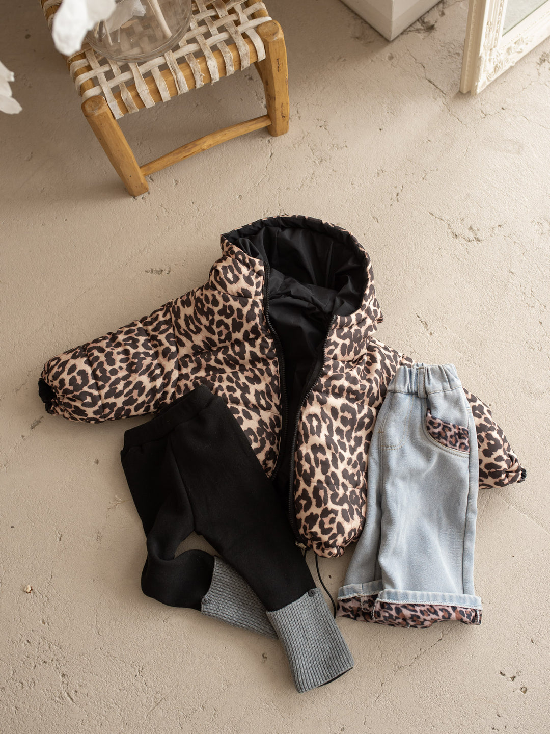 Little Leopard Reversible Puffer Jacket