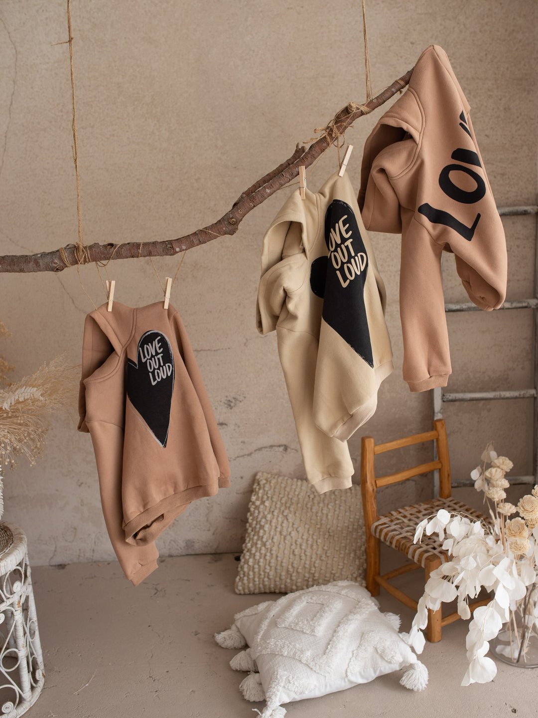 Love Out Loud Hoodie - Beige