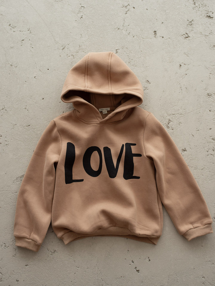 I Love You More - Love Hoodie - Mocha
