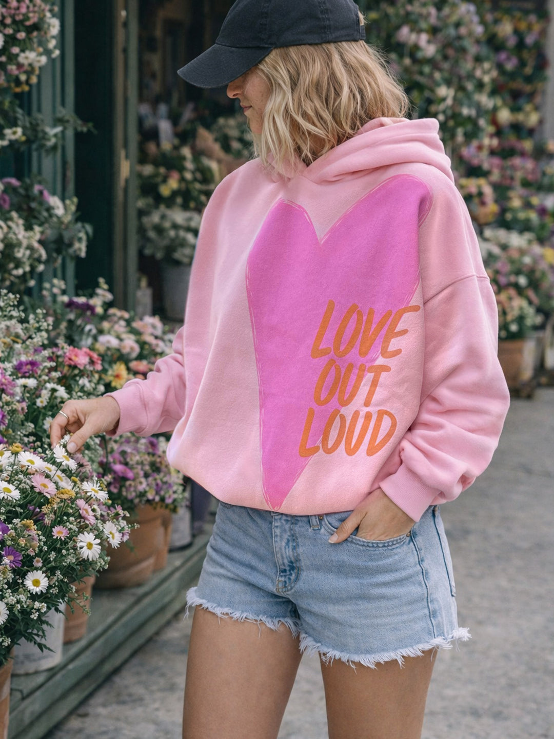 Love Out Loud Hoodie - For Mama - Pink