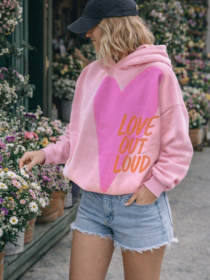 Love Out Loud Hoodie - For Mama - Pink