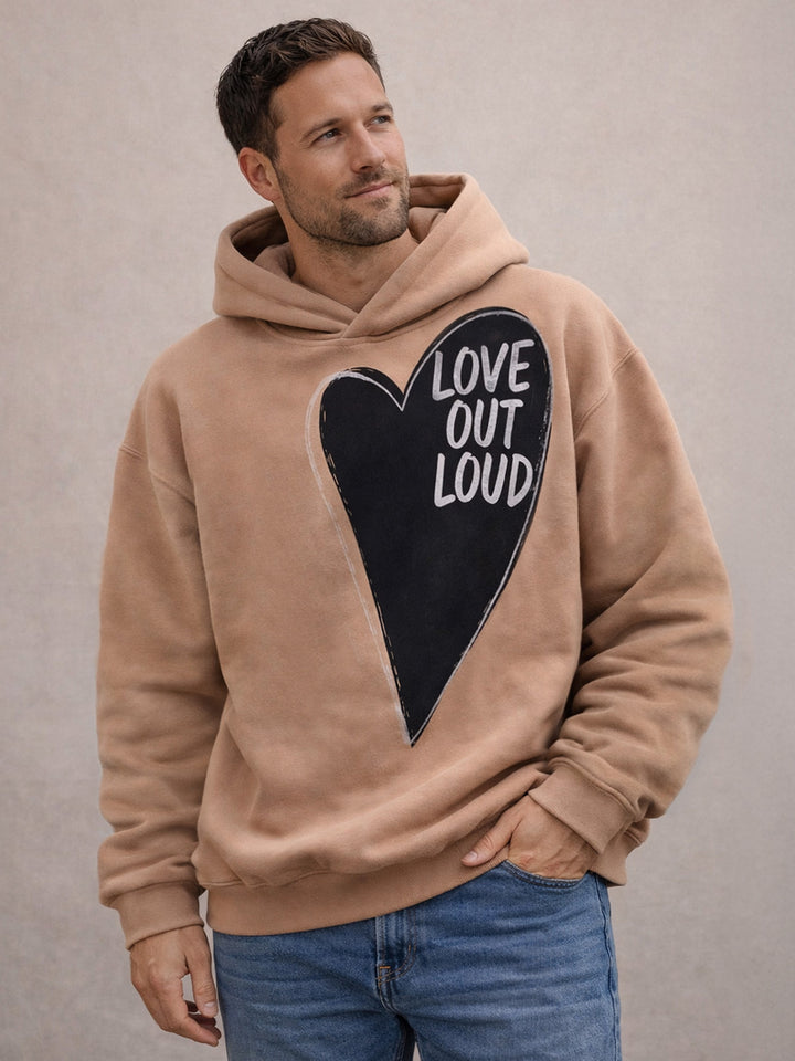 Love Out Loud Hoodie - Unisex Adult - Mocha