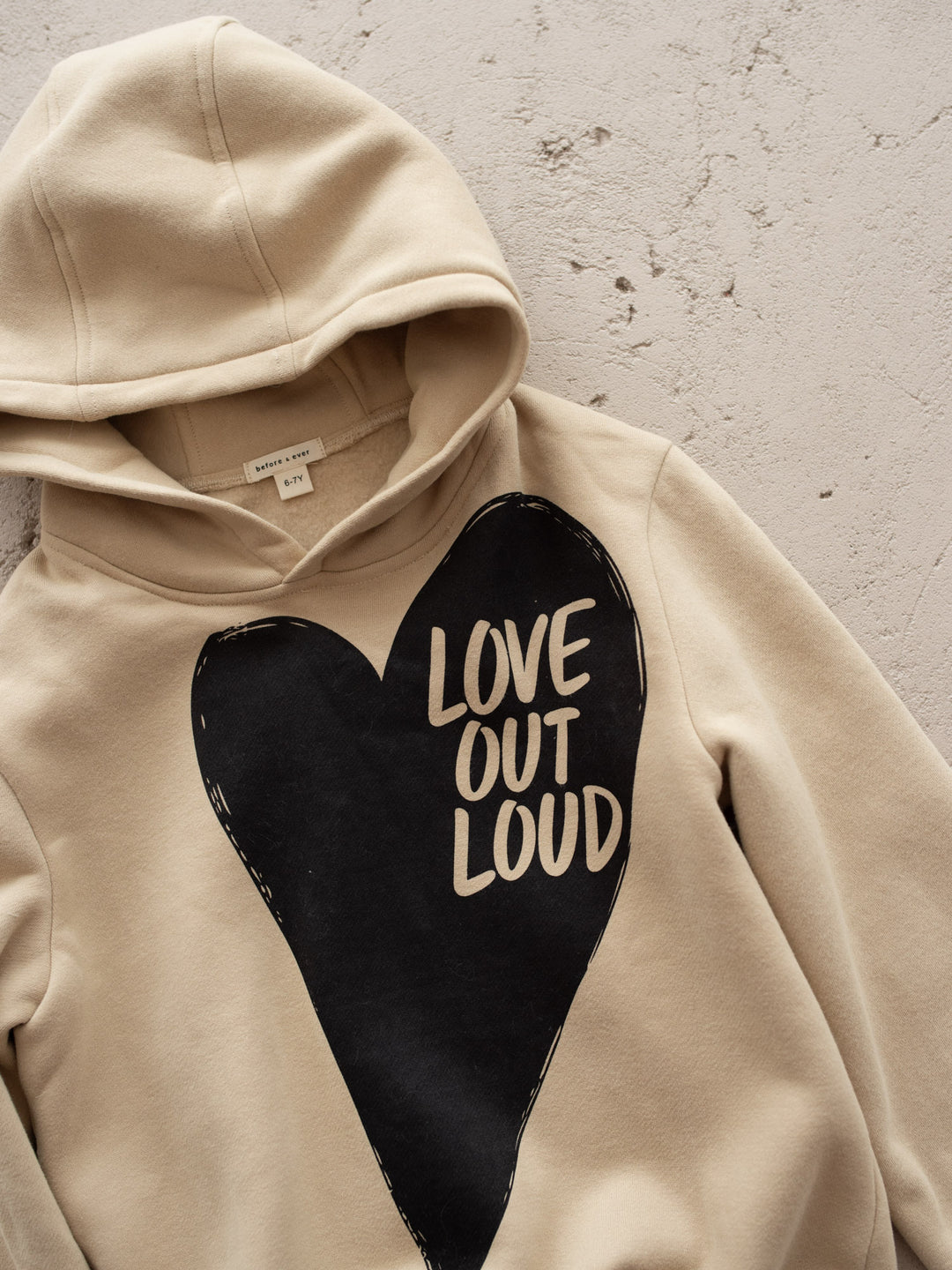 Love Out Loud Hoodie - Beige