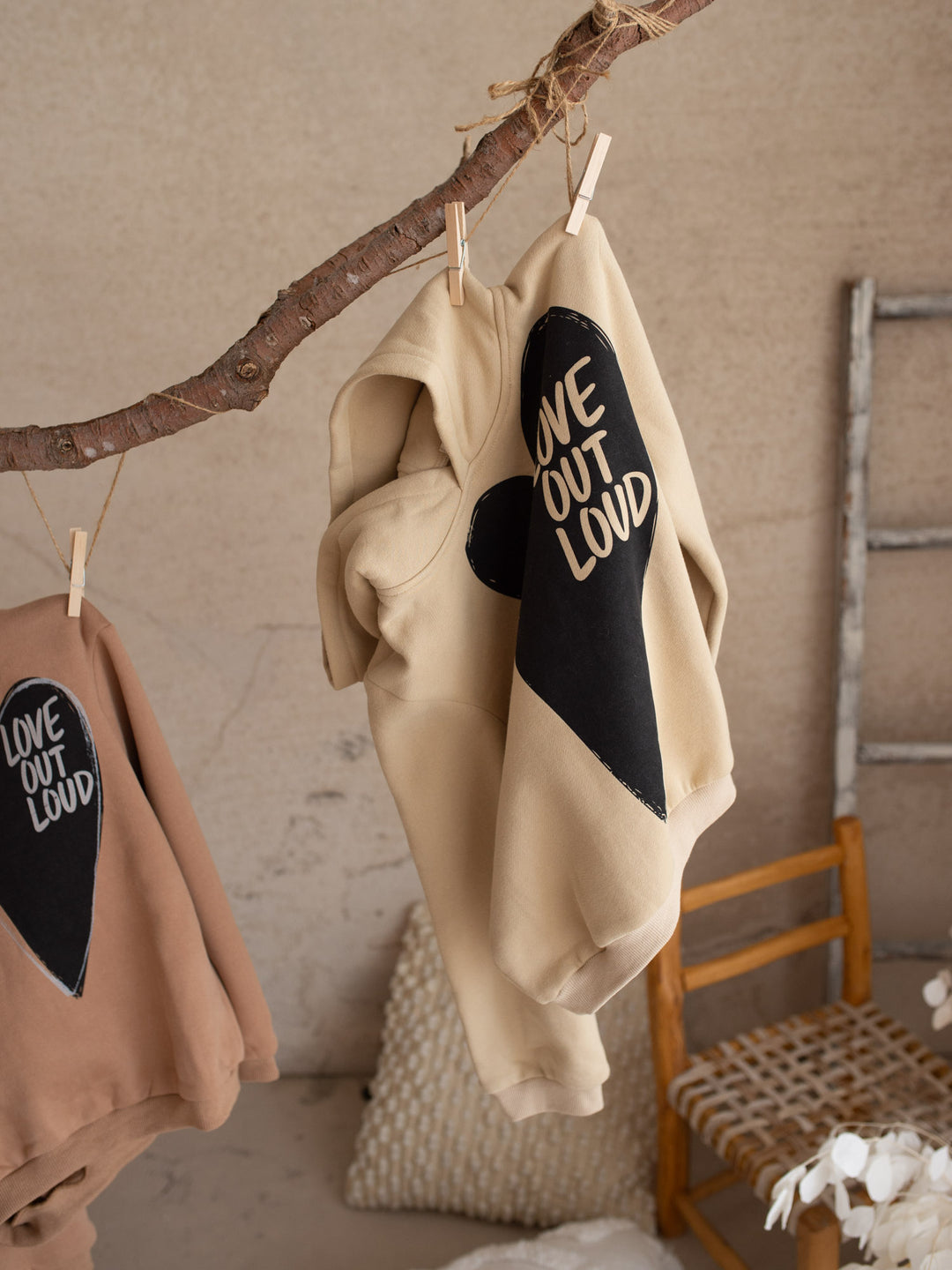 Love Out Loud Hoodie - Beige