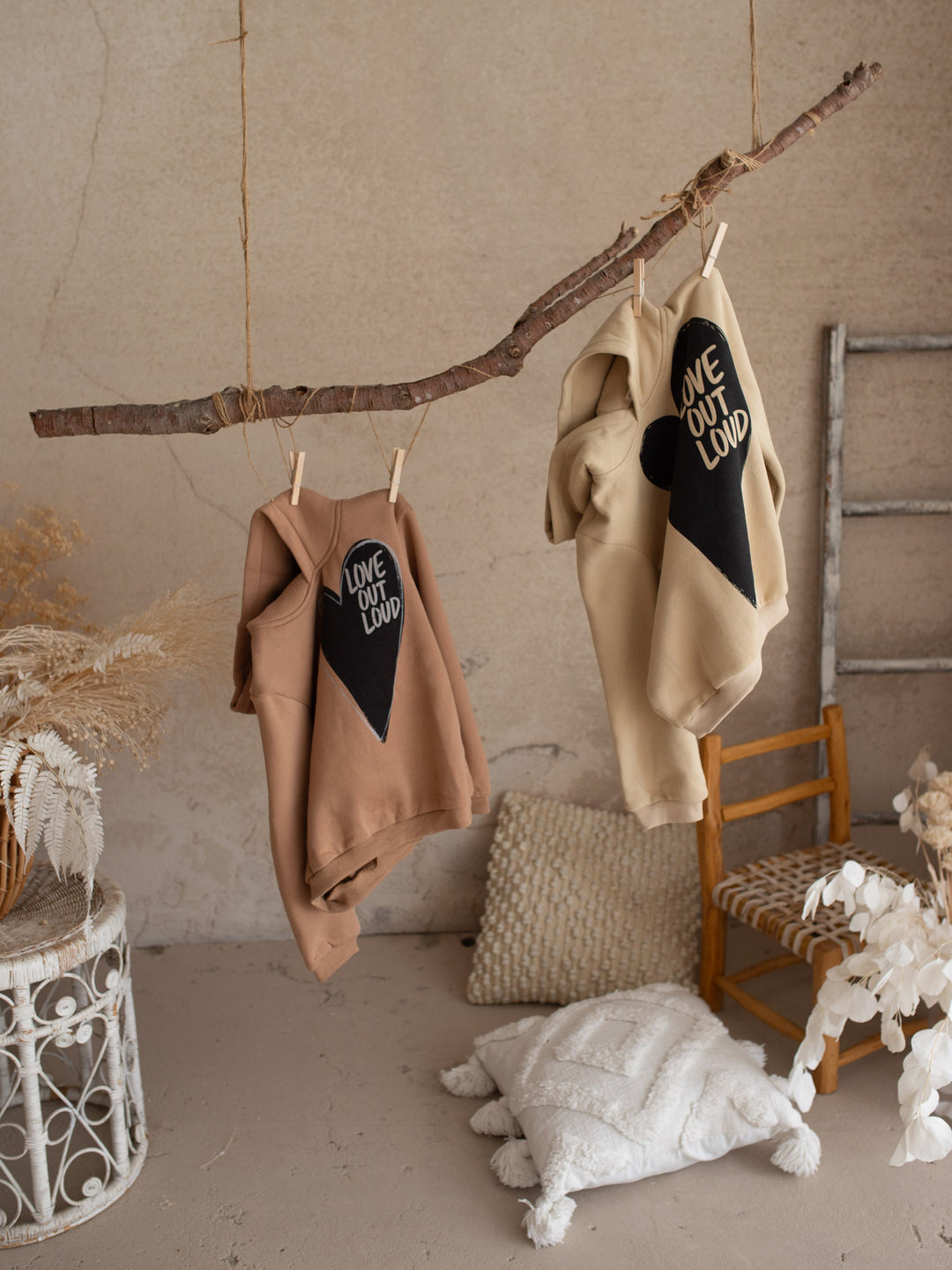 Love Out Loud Hoodie - Beige