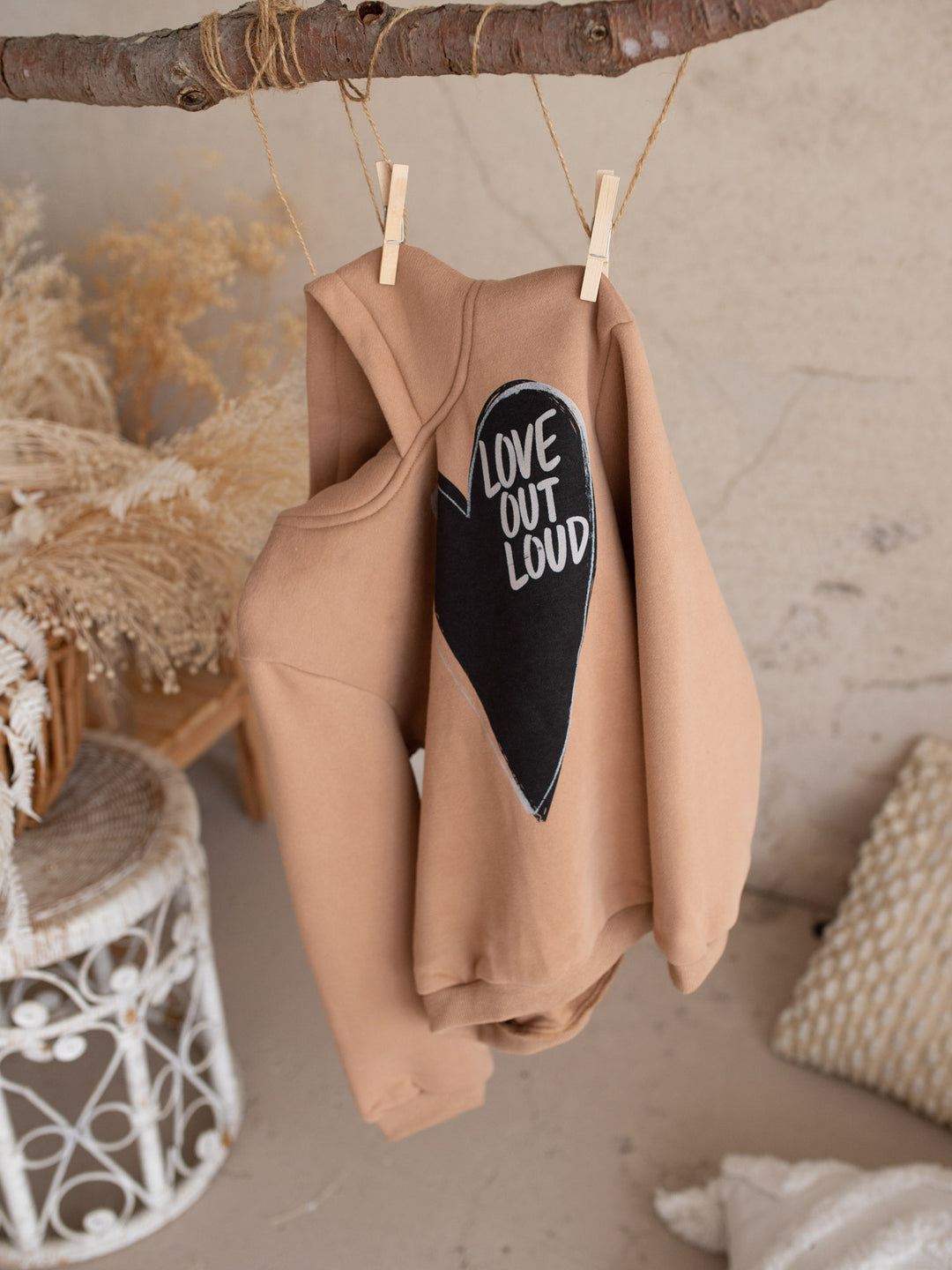 Love Out Loud Hoodie - Mocha