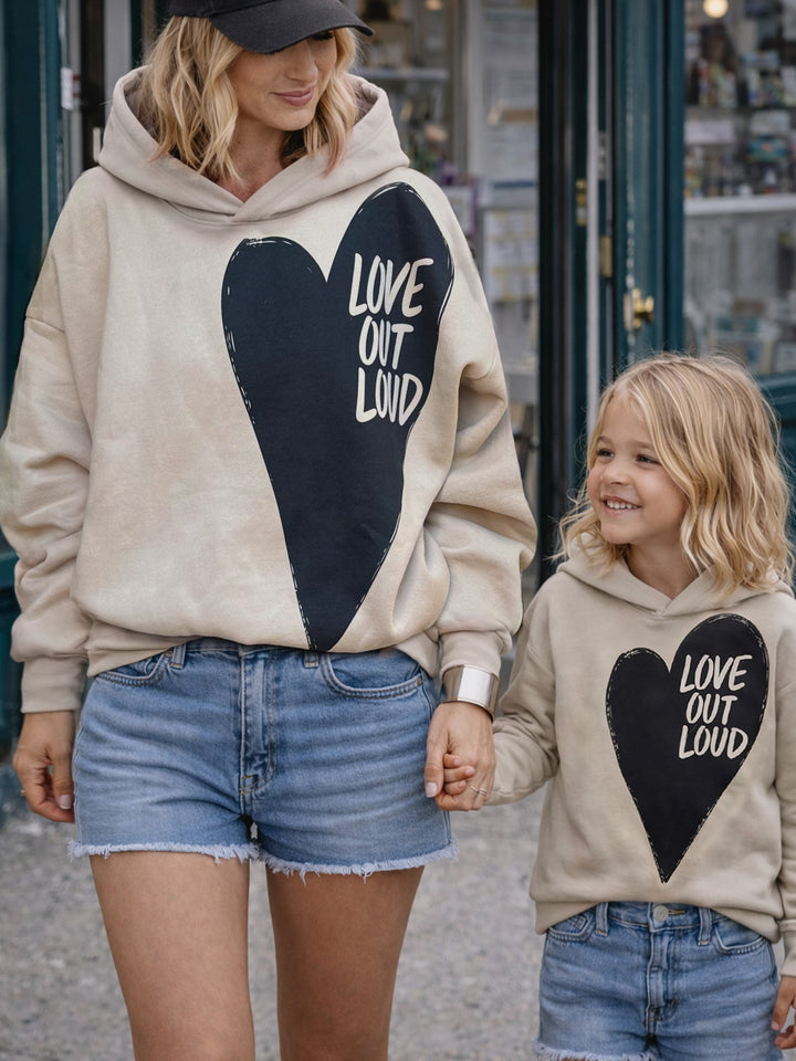 Love Out Loud Hoodie - Beige