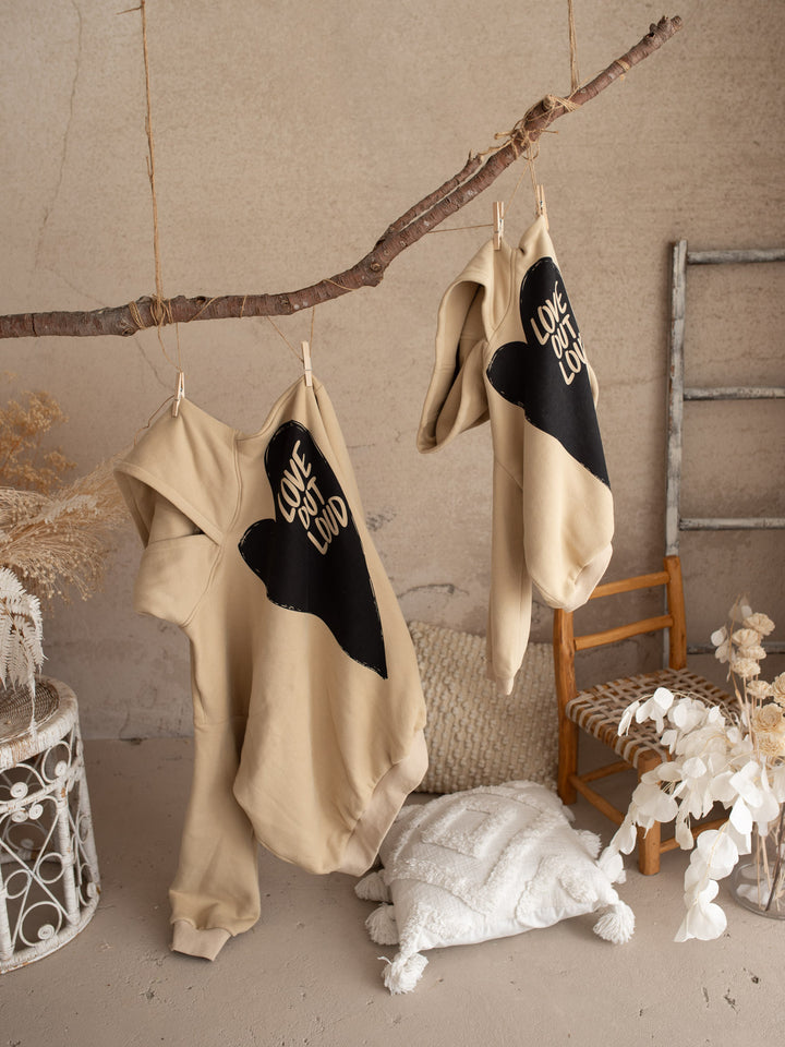 Love Out Loud Hoodie - Beige