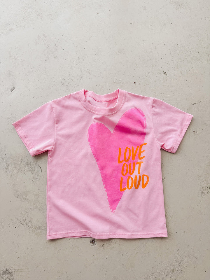 Love Out Loud Tee - Pink